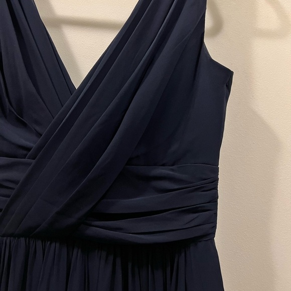 DESSY COLLECTION Shirred Chiffon Gown - Picture 8 of 12